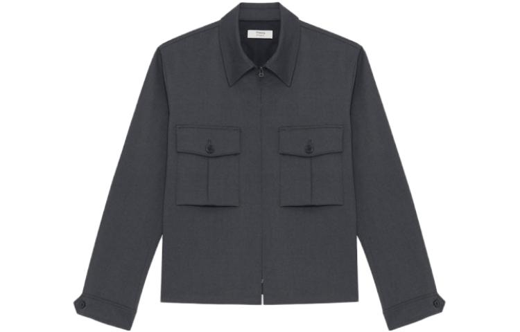 Theory Designer Collaboration Black Plain Zipper Pocket Jacket for Men N091404O-1