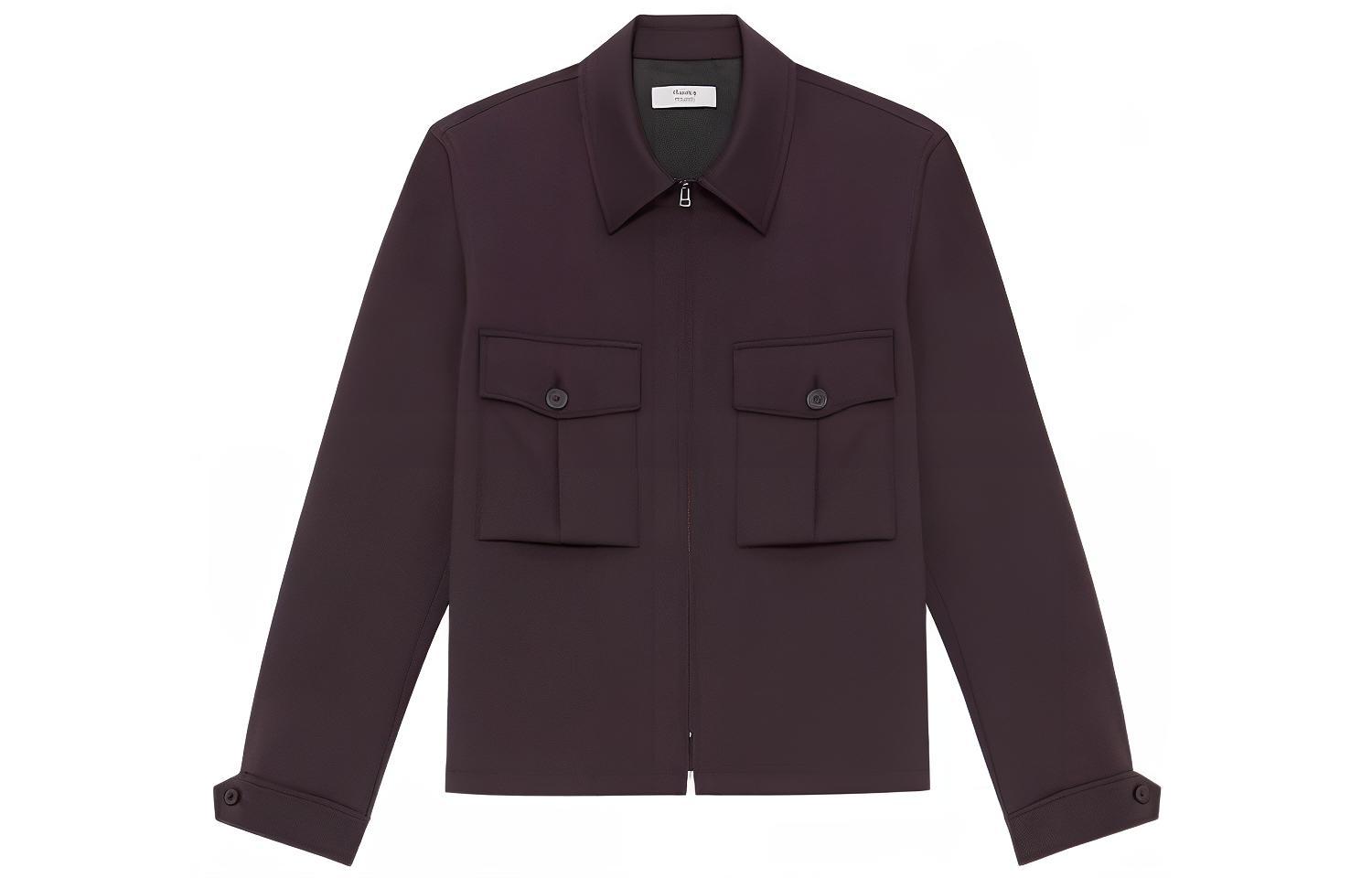 Theory Designer Collaboration Solid Color Jacket - Eggplant Purple N091404O-2