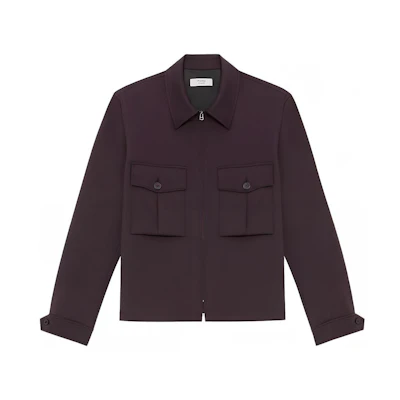 Theory Designer Collaboration Solid Color Jacket - Eggplant Purple N091404O-2