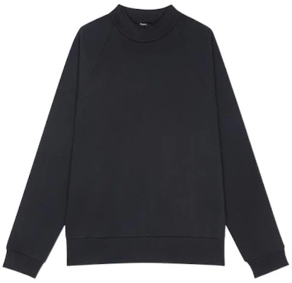 Theory FW22 Black Solid Half-Turtleneck Pullover Sweatshirt Casual L1194507-001 Buy Theory FW22 Black Solid Half-Turtleneck Pullover Sweatshirt Casual L1194507-001
