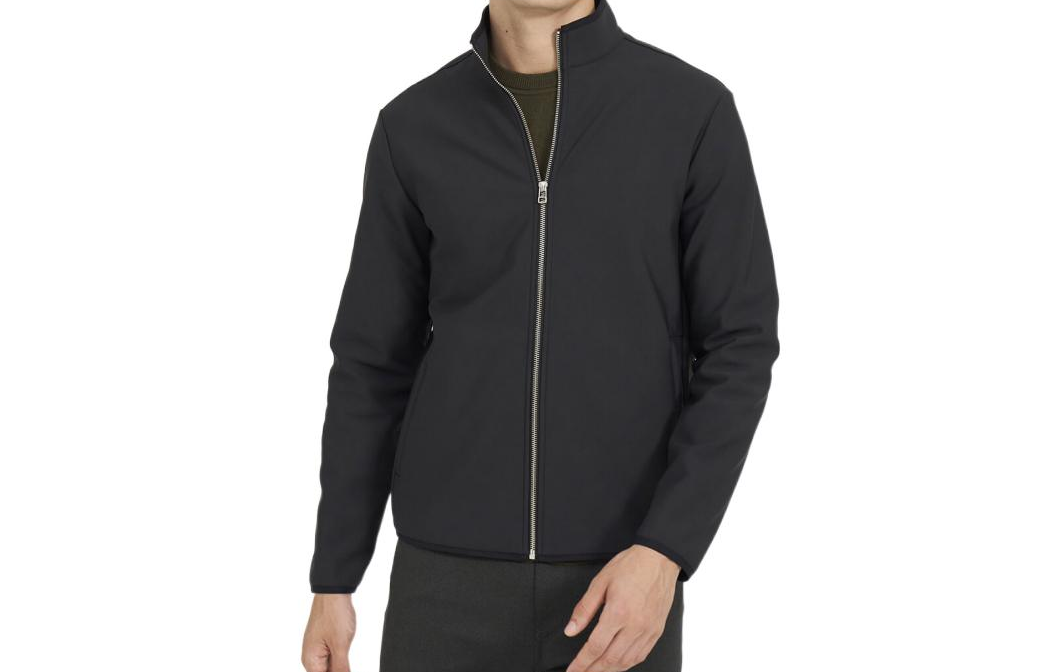 Theory FW22 Black Zip-Up Stand Collar Casual Jacket L085503R-A3P