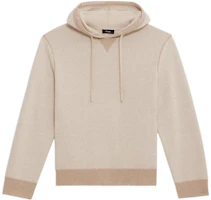 Theory FW22 Orange White Colorblock Pullover Hoodie M1081708-18E Theory FW22 Orange White Colorblock Pullover Hoodie M1081708-18E