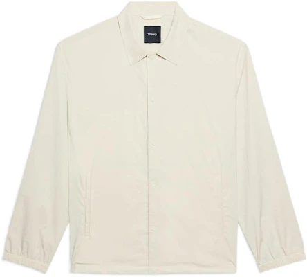 Theory FW22 Solid Color Shirt Jacket in Beige M0577403-0CO Buy Theory FW22 Solid Color Shirt Jacket in Beige M0577403-0CO