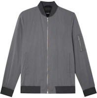 Theory FW22 Solid Color Zip-Up Jacket Gray L095416R-YNI Theory FW22 Solid Color Zip-Up Jacket Gray L095416R-YNI