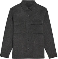 Theory FW22 Solid Wool-Cashmere Workwear Jacket in Gray M0871414-P2W Theory FW22 Solid Wool-Cashmere Workwear Jacket in Gray M0871414-P2W