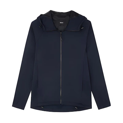 Theory Navy Blue Hooded Casual Jacket - Fall/Winter Collection M057402R-B7H