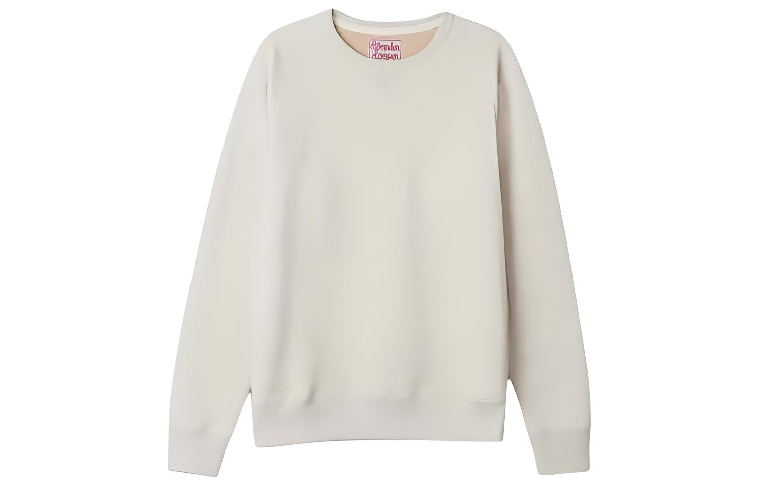 Theory Oatmeal Crewneck Long-Sleeve Sweatshirt Solid Color PC10170270-OAT