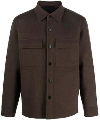 Theory Olive Green Pocket Button-Up Shirt Jacket M08714070V0O-LIVE Buy Theory Olive Green Pocket Button-Up Shirt Jacket M08714070V0O-LIVE