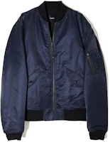 Theory Oversized Stand Collar Navy Jacket with Zippered Sleeves N0877402-XHX Theory Oversized Stand Collar Navy Jacket with Zippered Sleeves N0877402-XHX