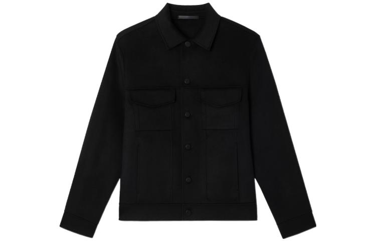 Theory Reversible Solid Single-Breasted Long-Sleeve Jacket M0871420-001