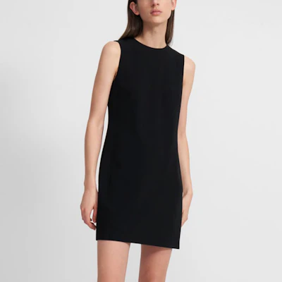 THEORY Gaun Tanpa Lengan Hitam Leher Bulat Rekaan Ringkas J1109608-001 Lookbook THEORY Gaun Tanpa Lengan Hitam Leher Bulat Rekaan Ringkas J1109608-001