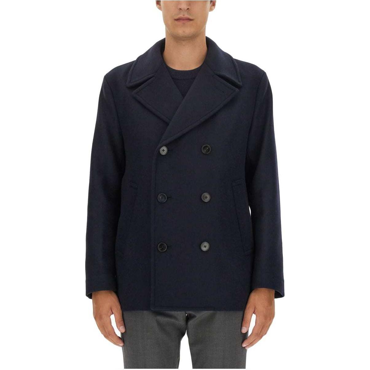 Theory Slim Double-Breasted Blazer Jacket Long Sleeve Blue N0871415XHX