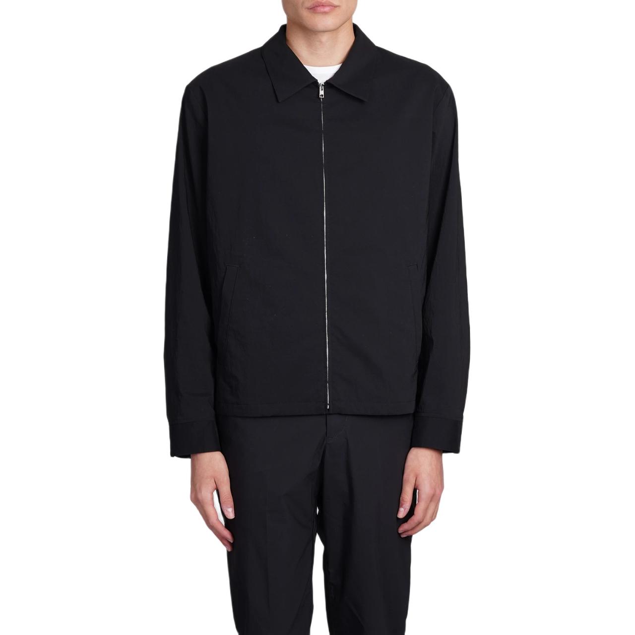 Theory Solid Black Zip-Up Long Sleeve Jacket O0377401-001