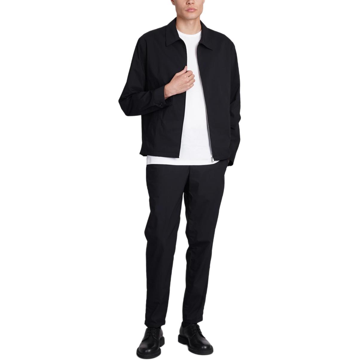 Purchase Theory 素色黑色拉鍊長袖外套 O0377401-001