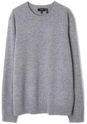 Theory Solid Color Crewneck Sweatshirt Gray Casual Long Sleeve N0888704-XMB Buy Theory Solid Color Crewneck Sweatshirt Gray Casual Long Sleeve N0888704-XMB