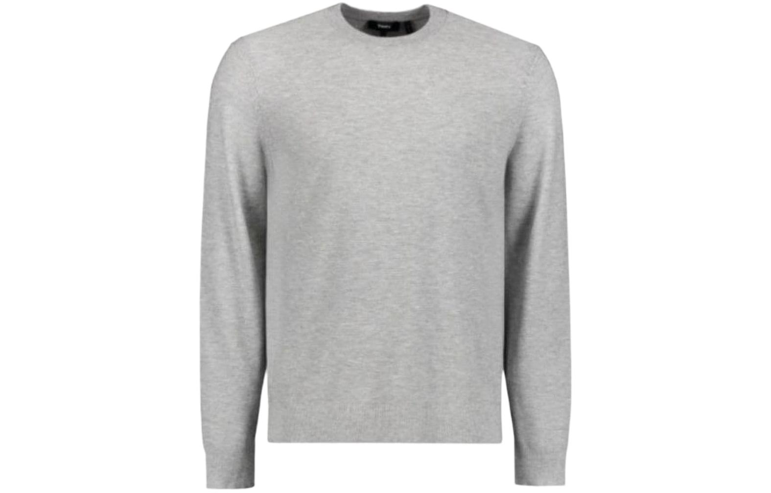 Theory Solid Color Crewneck Sweatshirt Grey N018670-3B2E
