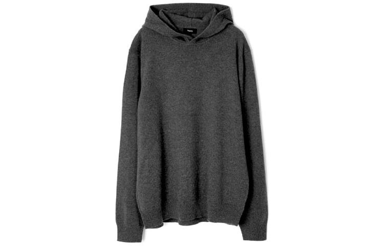 Theory Solid Color Oversized Hoodie Men’s Long Sleeve Black N0988712-07N