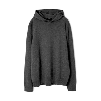 Theory Solid Color Oversized Hoodie Men’s Long Sleeve Black N0988712-07N