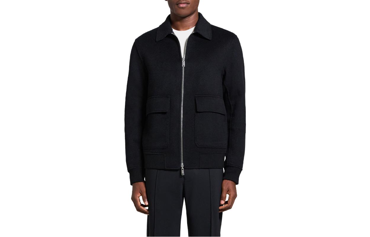 Theory Solid Color Pocket Design Jacket L0878415