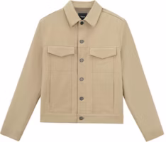 Theory Solid Color Single-Breasted Workwear Jacket Brown M0274406-3-E0L Theory Solid Color Single-Breasted Workwear Jacket Brown M0274406-3-E0L