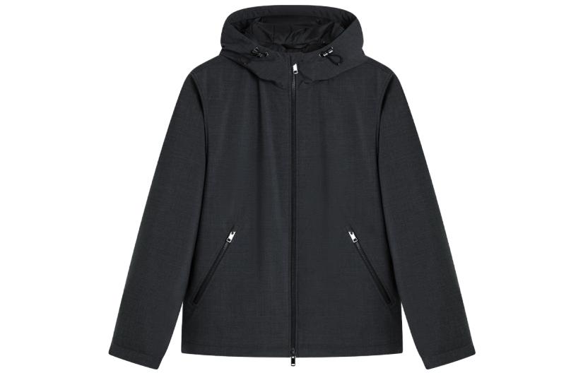 Theory Solid Color Zip-Up Straight-Cut Hoodie Jacket L0975430-A00