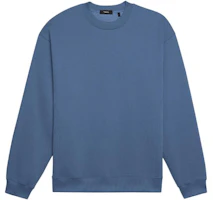 Theory Solid Crewneck Pullover Sweatshirt Long Sleeve - Planet Blue M0994503-GT4 Theory Solid Crewneck Pullover Sweatshirt Long Sleeve - Planet Blue M0994503-GT4