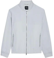 Theory SS22 Light Gray Solid Zipper Baseball Jacket M0175408-0UD Theory SS22 Light Gray Solid Zipper Baseball Jacket M0175408-0UD
