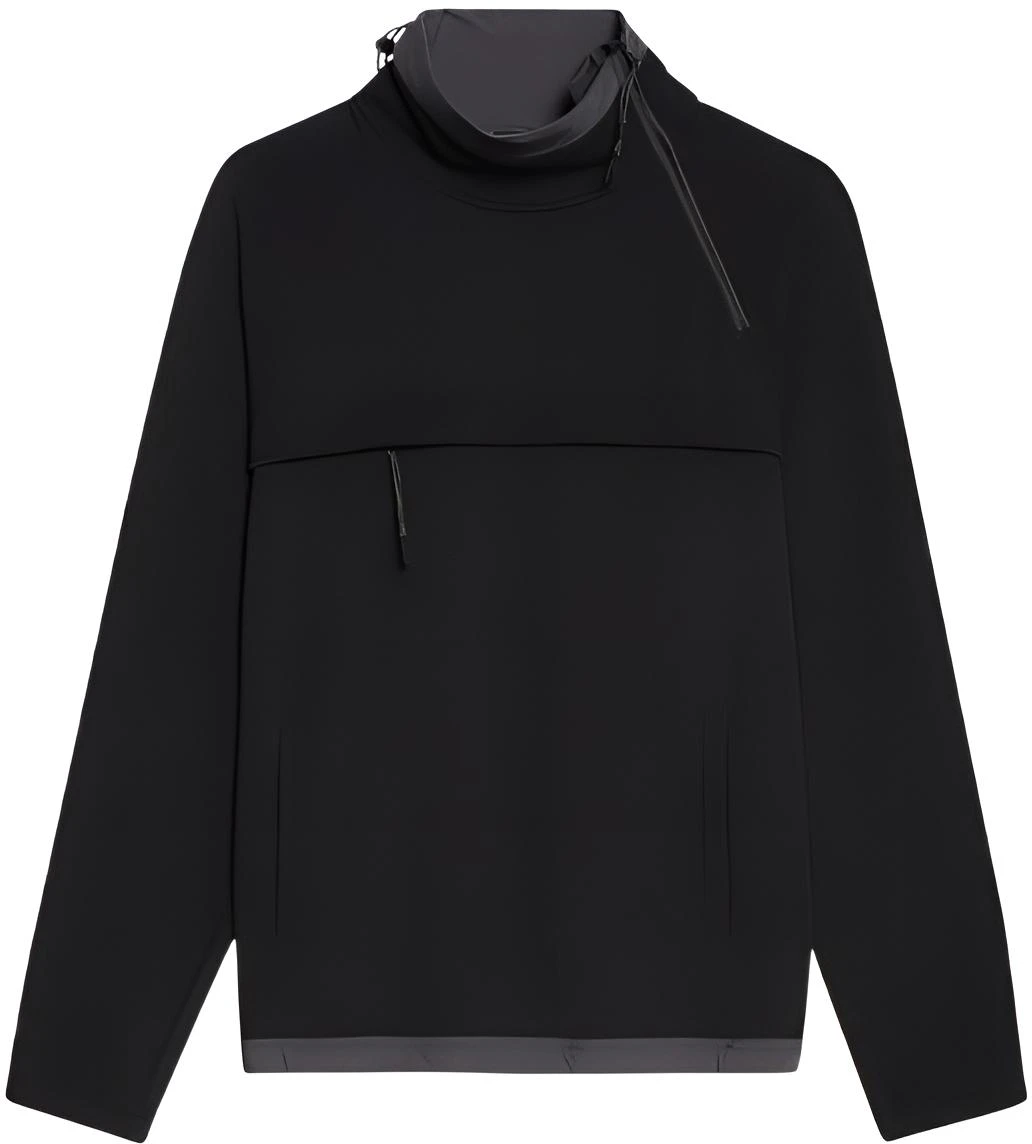 theory-ss-23-black-solid-color-high-neck-long-sleeve-sweatshirt-m074503-o-001