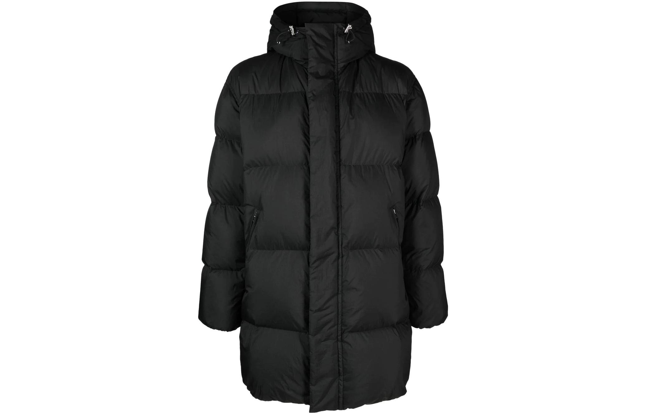 Theory SS23 Quilted Hoodie Jacket – Black M0977440FN6