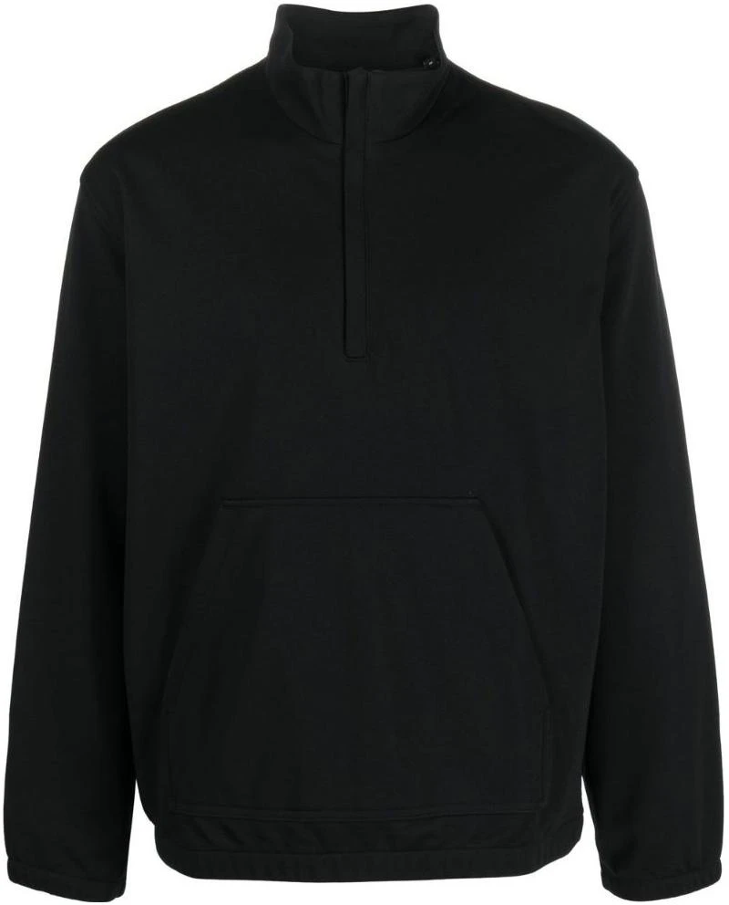 theory-ss-23-solid-color-half-zip-pullover-long-sleeve-sweatshirt-black-m0695401-001