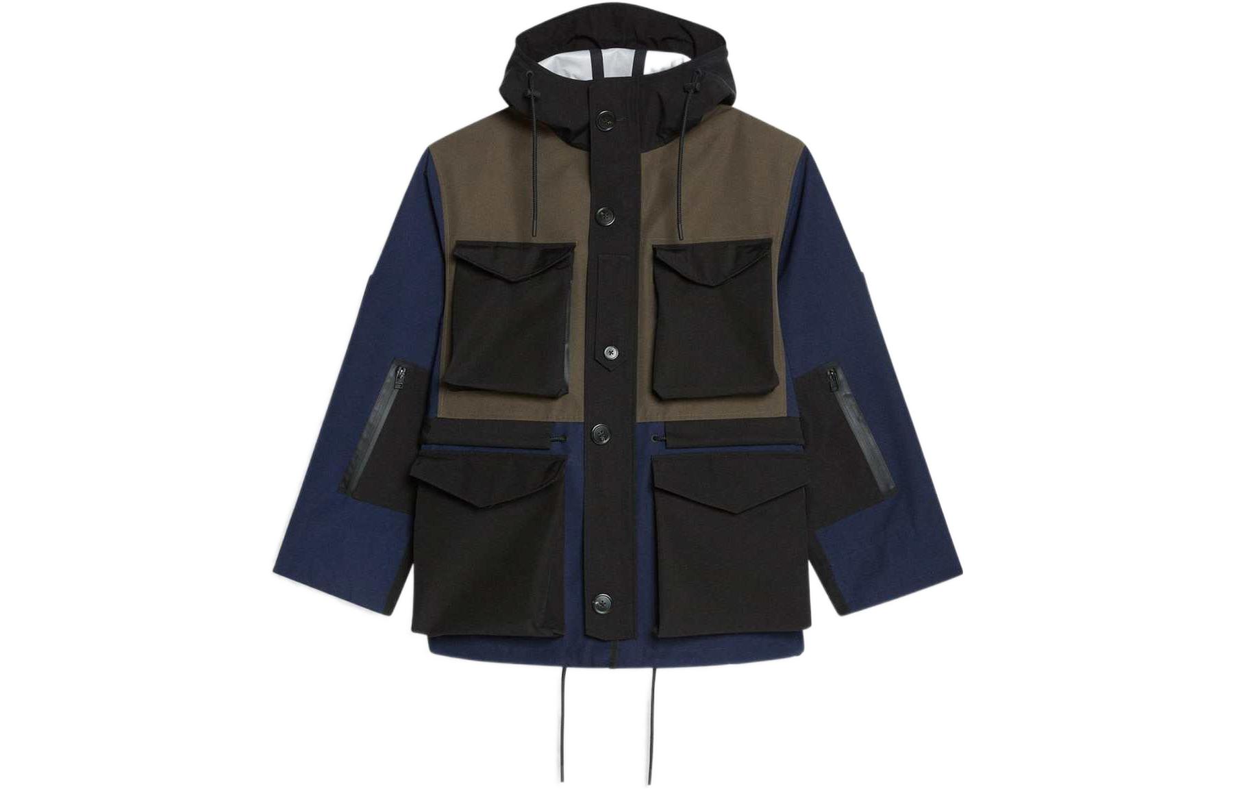 Theory X Lucas FW22 Multi-Pocket Hooded Jacket Men Military Green M075406OQ1G-MULTI