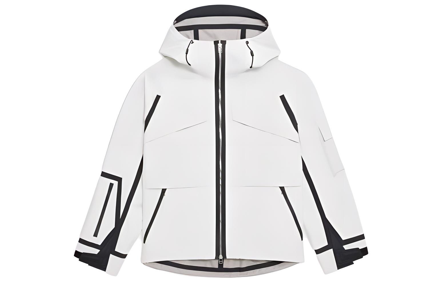 Theory Lucas Ossendrijver SS23 Colorblock Utility Jacket Ivory White N034406O-C05