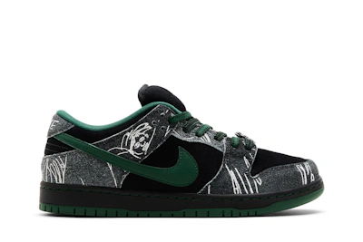 THERE Skateboards x Nike Dunk Low SB 'Black Gorge Green'