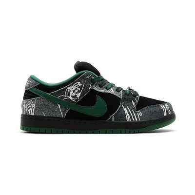 THERE Skateboards Nike Dunk Low SB 'Black Gorge Green'