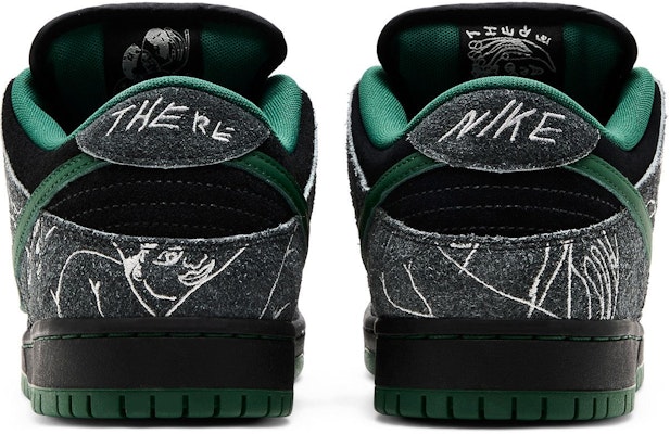 THERE Skateboards x Nike Dunk Low SB ''Noir Gorge Vert'' HF7743-001 Sizing THERE Skateboards x Nike Dunk Low SB ''Noir Gorge Vert'' HF7743-001