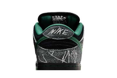 THERE Skateboards x Nike Dunk Low SB 'Black Gorge Green'