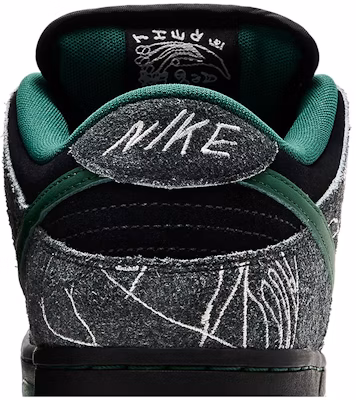 THERE Skateboards x Nike Dunk Low SB 'Black Gorge Green' HF7743-001 Sizing THERE Skateboards x Nike Dunk Low SB 'Black Gorge Green' HF7743-001