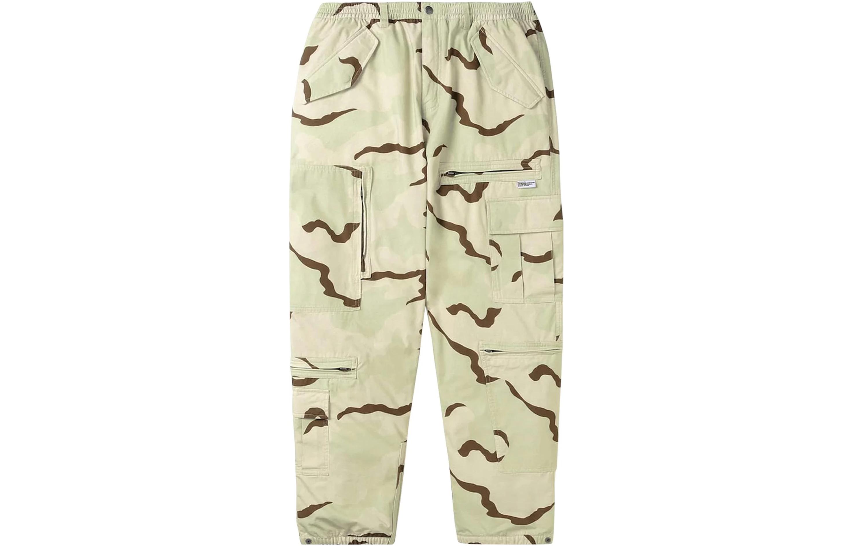 Thisisneverthat  Green Camo Zipper Jogger Pants TN221WPAOP06-DESE