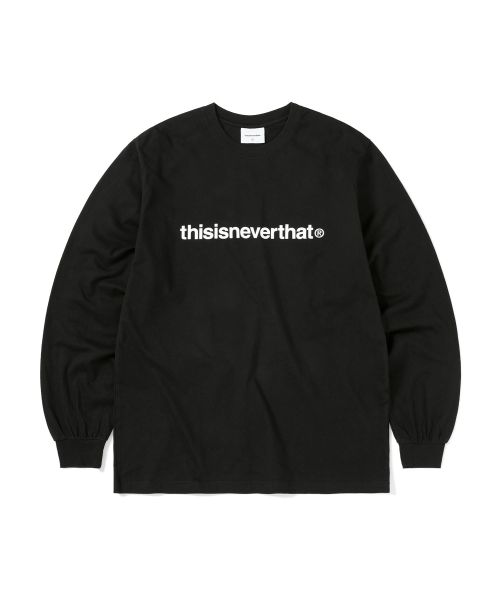 Thisisneverthat (SS25) T-Logo Long Sleeve Tee Black TN250TTSLT01BLK