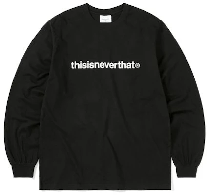 Thisisneverthat (SS25) T-Logo Long Sleeve Tee Black TN250TTSLT01BLK Buy Thisisneverthat (SS25) T-Logo Long Sleeve Tee Black TN250TTSLT01BLK