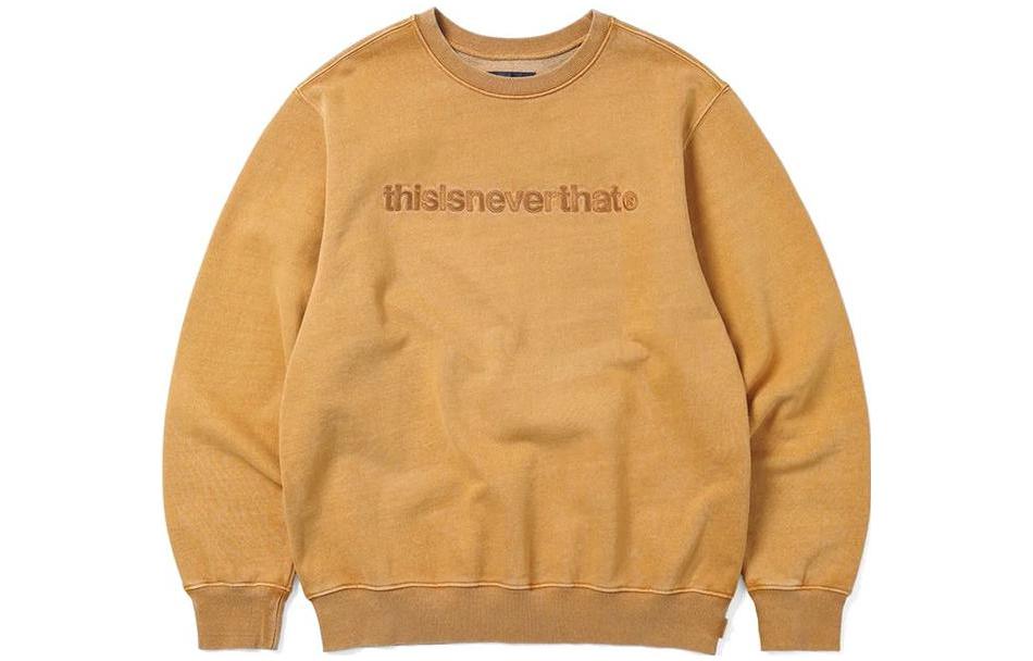 thisisneverthat Amber Logo Print Crewneck Sweatshirt - TN220TSWCW01-AMB