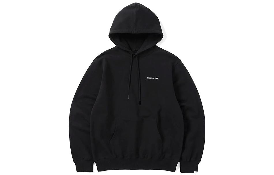 thisisneverthat Basic T-Logo Hoodie Black Unisex Drawstring Hoodie Black TN223TSWHO16-BLK