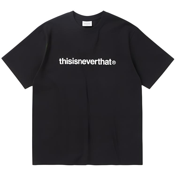 Thisisneverthat Black Logo Casual Unisex Crewneck Short Sleeve T-Shirt TN240TTSST01