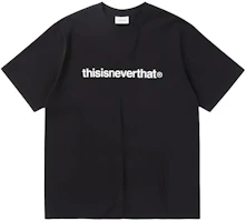 Thisisneverthat Black Logo Casual Unisex Crewneck Short Sleeve T-Shirt TN240TTSST01 Thisisneverthat Black Logo Casual Unisex Crewneck Short Sleeve T-Shirt TN240TTSST01
