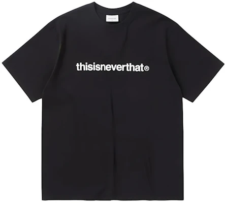 Thisisneverthat Black Logo Casual Unisex Crewneck Short Sleeve T-Shirt TN240TTSST01 Buy Thisisneverthat Black Logo Casual Unisex Crewneck Short Sleeve T-Shirt TN240TTSST01