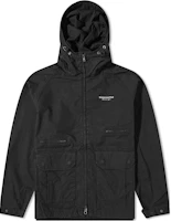 thisisneverthat Black Solid Color Windproof Hooded Jacket TN231WOWLS03-BLACK thisisneverthat Black Solid Color Windproof Hooded Jacket TN231WOWLS03-BLACK