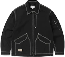 thisisneverthat Contrast Stitch Black Jacket Unisex TN233WOWLS03BKA thisisneverthat Contrast Stitch Black Jacket Unisex TN233WOWLS03BKA