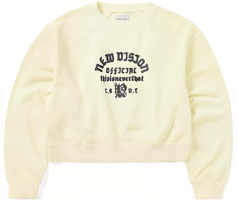 thisisneverthat 裂纹标志圆领卫衣 男女同款 黄色. TN233TSWCW05IVR Buy thisisneverthat 裂纹标志圆领卫衣 男女同款 黄色. TN233TSWCW05IVR