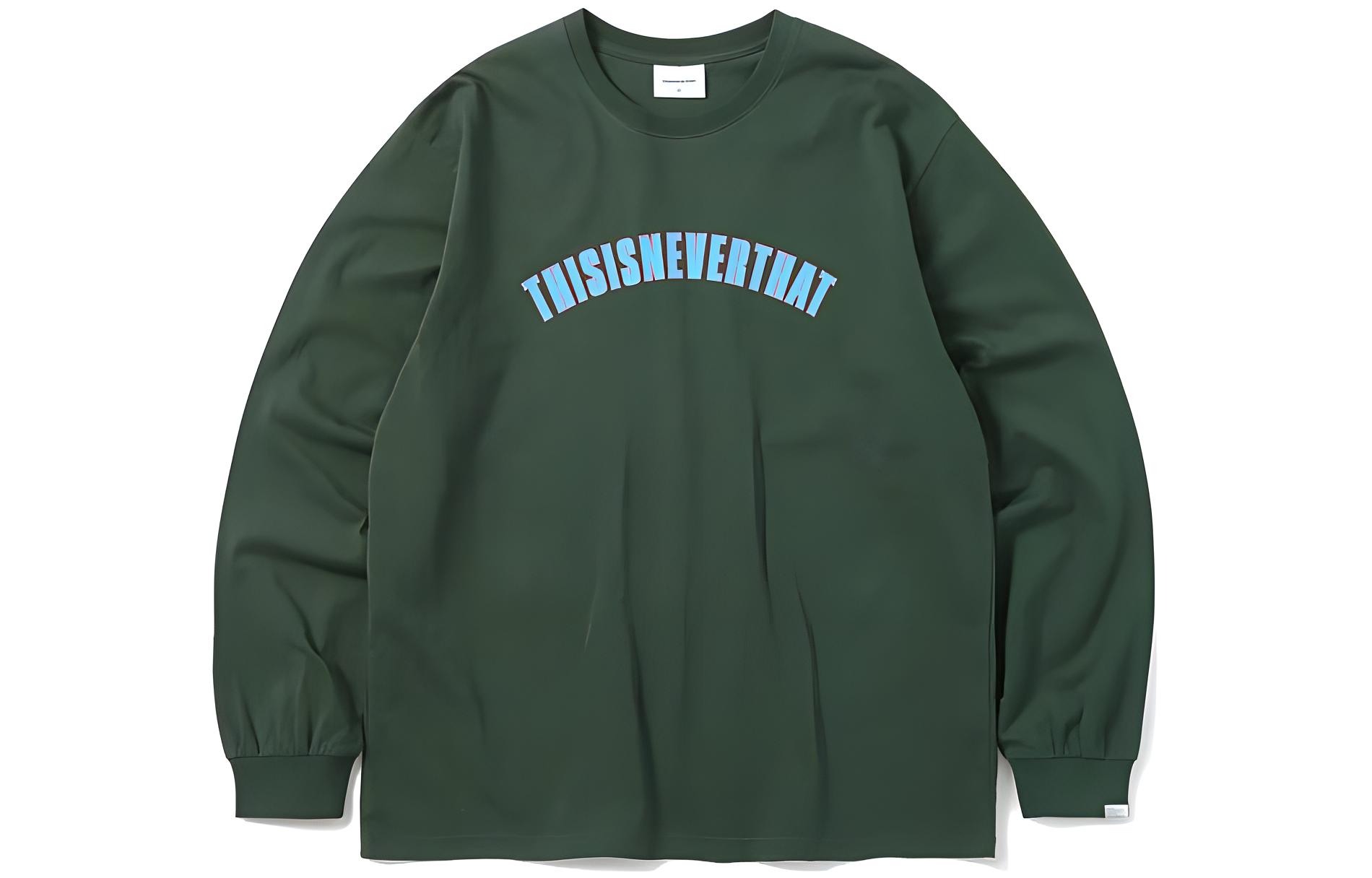 thisisneverthat Forest Green Logo Pullover Hoodie Mens TN223TTSLT01-FOR