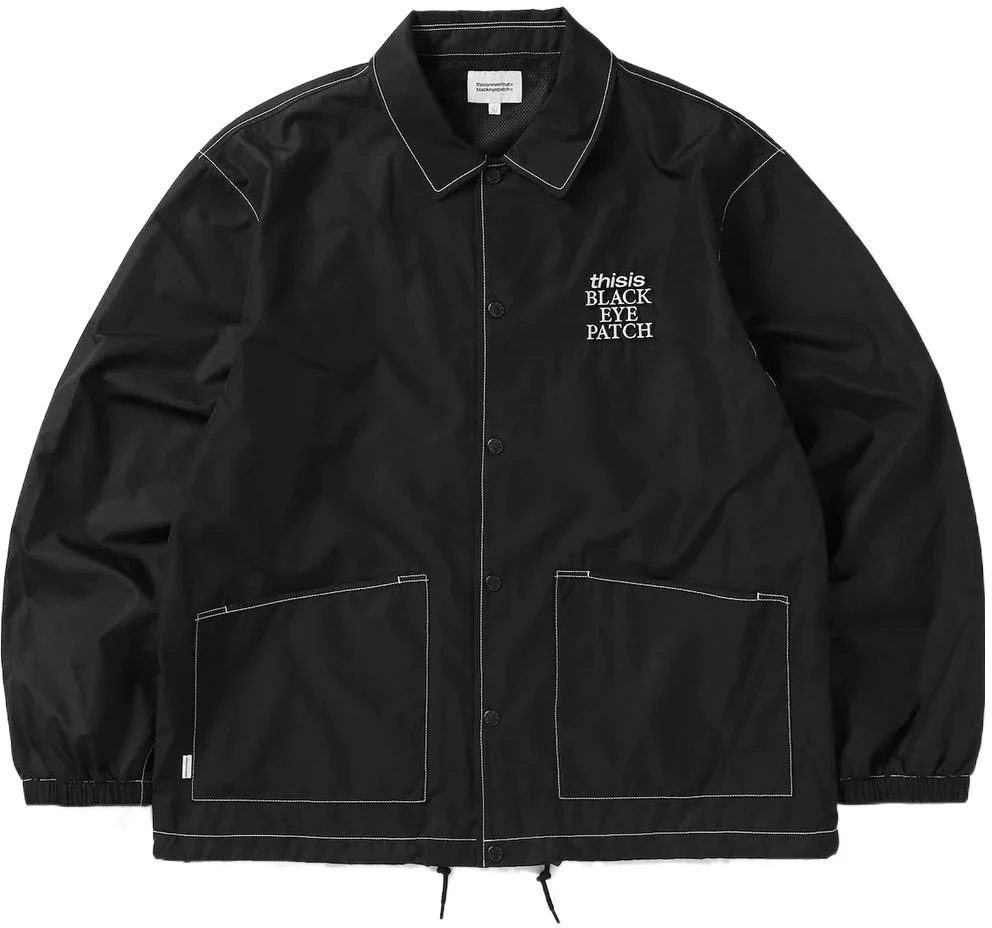 thisisneverthat-fw-22-black-solid-color-button-up-jacket-long-sleeve-tnt-2022100801